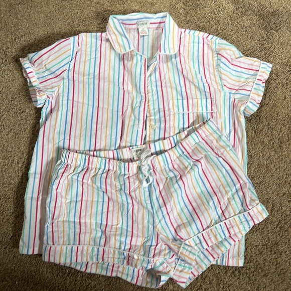 J. Crew pajama set shorts and top EUC, size M - Picture 9 of 9